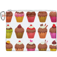 Chocolate Cake Muffin Canvas Cosmetic Bag (xxxl) by Bajindul