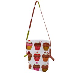 Chocolate Cake Muffin Folding Shoulder Bag by Bajindul