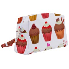 Chocolate Cake Muffin Wristlet Pouch Bag (large) by Bajindul