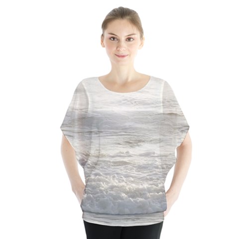 Pacific Ocean Batwing Chiffon Blouse by brightandfancy