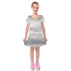 Pacific Ocean Kids  Short Sleeve Velvet Dress