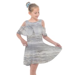 Pacific Ocean Kids  Shoulder Cutout Chiffon Dress by brightandfancy