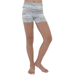 Pacific Ocean Kids  Lightweight Velour Yoga Shorts by brightandfancy