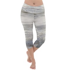 Pacific Ocean Lightweight Velour Capri Yoga Leggings by brightandfancy