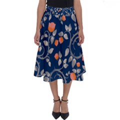 Midnight Florals Perfect Length Midi Skirt