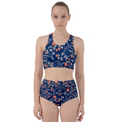 Midnight Florals Racer Back Bikini Set by VeataAtticus