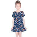 Midnight Florals Kids  Simple Cotton Dress View1