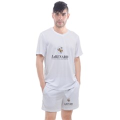 White - LaRenard Sportswear - by LaRenard Studios Men s Mesh Tee and Shorts Set