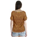 RBY-3-3 V-Neck Flutter Sleeve Top View2