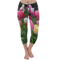 Home Chicago Tulips Capri Winter Leggings 