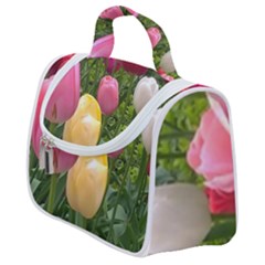 Home Chicago Tulips Satchel Handbag by bloomingvinedesign