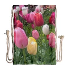 Home Chicago Tulips Drawstring Bag (large) by bloomingvinedesign