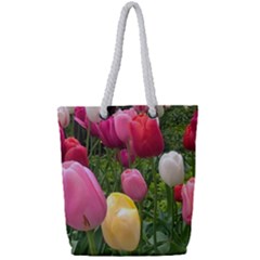 Home Chicago Tulips Full Print Rope Handle Tote (small)