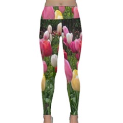 Home Chicago Tulips Lightweight Velour Classic Yoga Leggings