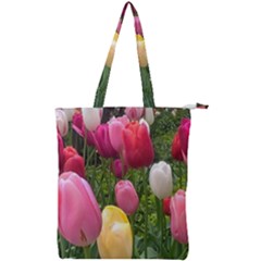 Home Chicago Tulips Double Zip Up Tote Bag