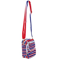 Patriotic Ribbons Shoulder Strap Belt Bag by Mariart