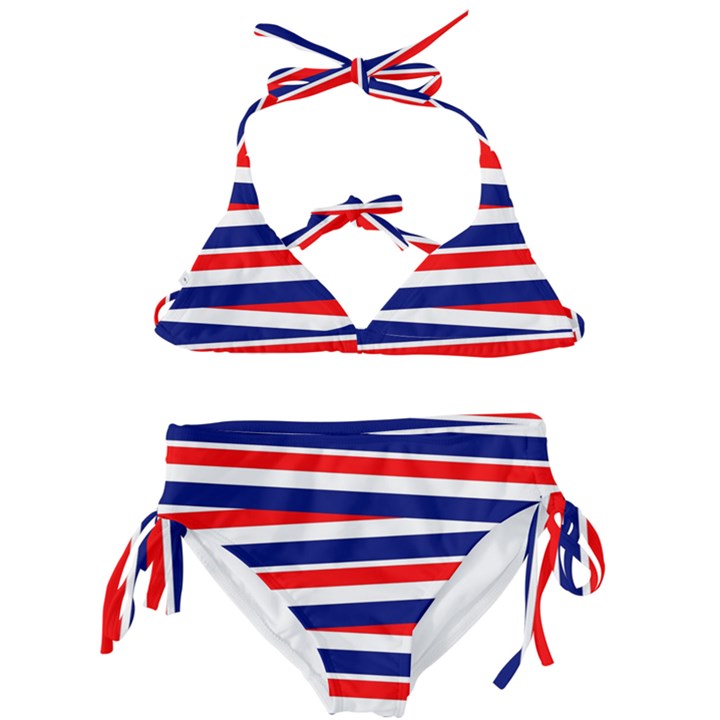 Patriotic Ribbons Kids  Classic Bikini Set