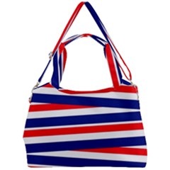 Patriotic Ribbons Double Compartment Shoulder Bag by Mariart