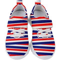 Patriotic Ribbons Kids  Velcro Strap Shoes