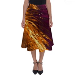 Lines Curlicue Fantasy Colorful Perfect Length Midi Skirt by Bajindul