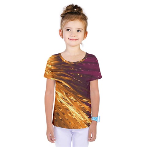 Lines Curlicue Fantasy Colorful Kids  One Piece Tee by Bajindul