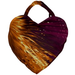 Lines Curlicue Fantasy Colorful Giant Heart Shaped Tote by Bajindul