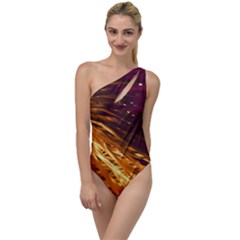 Lines Curlicue Fantasy Colorful To One Side Swimsuit by Bajindul