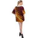 Lines Curlicue Fantasy Colorful Oversized Chiffon Top View2