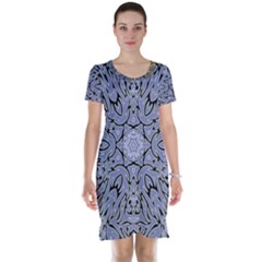 Mosaic Pattern Short Sleeve Nightdress by Bajindul