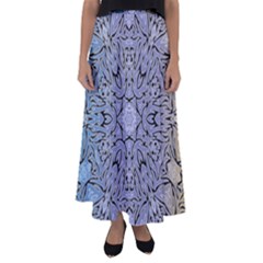 Mosaic Pattern Flared Maxi Skirt by Bajindul