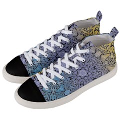 Mosaic Pattern Men s Mid-top Canvas Sneakers by Bajindul