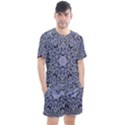 Mosaic Pattern Men s Mesh Tee and Shorts Set View1