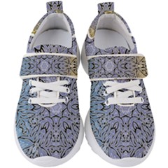 Mosaic Pattern Kids  Velcro Strap Shoes by Bajindul