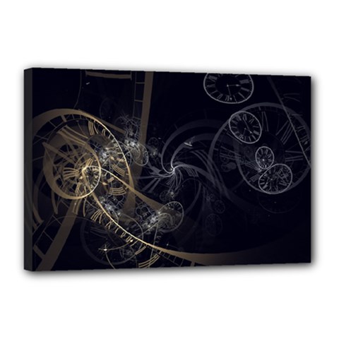 Fractal Abstract Rendering Canvas 18  X 12  (stretched) by Bajindul