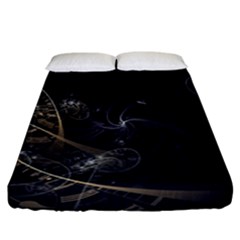 Fractal Abstract Rendering Fitted Sheet (california King Size) by Bajindul