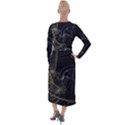 Fractal Abstract Rendering Velvet Maxi Wrap Dress View2