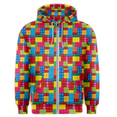 Lego Background Men s Zipper Hoodie