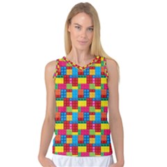 Lego Background Women s Basketball Tank Top