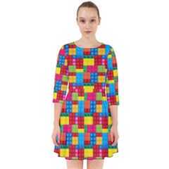 Lego Background Smock Dress