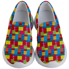 Lego Background Kids  Lightweight Slip Ons by HermanTelo