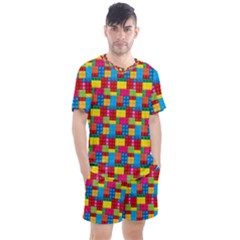 Lego Background Men s Mesh Tee And Shorts Set