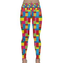 Lego Background Lightweight Velour Classic Yoga Leggings