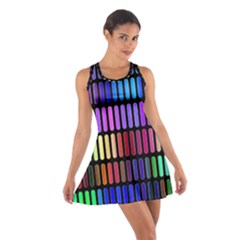 Resolve Art Pattern Cotton Racerback Dress