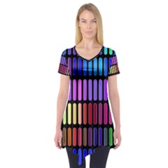 Resolve Art Pattern Short Sleeve Tunic 