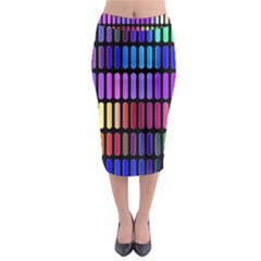 Resolve Art Pattern Midi Pencil Skirt