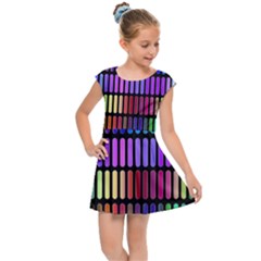 Resolve Art Pattern Kids  Cap Sleeve Dress