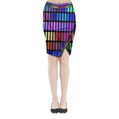 Resolve Art Pattern Midi Wrap Pencil Skirt