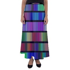 Resolve Art Pattern Flared Maxi Skirt