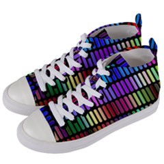 Resolve Art Pattern Women s Mid-top Canvas Sneakers