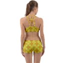 Green Plaid Gold Background Back Web Gym Set View2